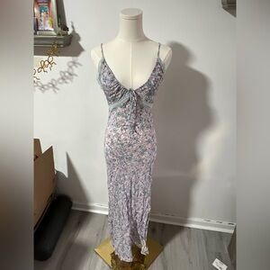 Free People Intimately pink floral maxi dress